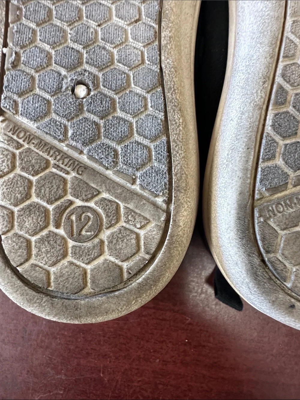 ##195, Size 12, Cat & Jack Black Mary Jane Canvas Shoes